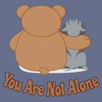 You Are Not Alone Bear & Dog - Womens Faded Tee Design